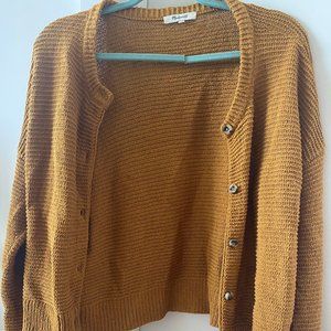Madewell short cardigan with buttons